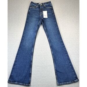 Zara bootcut flare‎ Leg new with tags Women 2/23X34 high rise disco cowgirl
